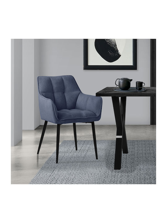 Dining Room Metallic Armchair Black