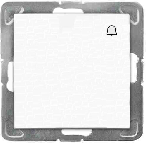 Ospel Push Button Switch Mechanism for Doorbell in White Color ŁP-6Y/m/00
