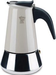 Pezzetti Stovetop Espresso Pot for 6 Cups Brown