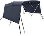 vidaXL Aluminium Boat Canopy Blue