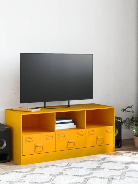 TV-Ständer Aus Metall Senfgelb Gelbe M99xP39xH44cm