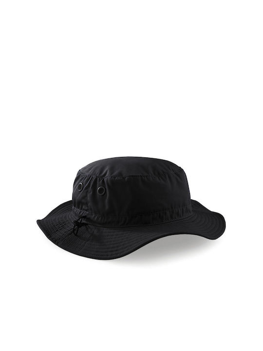 Beechfield Υφασμάτινo Ανδρικό Καπέλο Στυλ Bucket Μαύρο