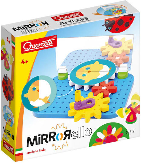 Quercetti Mirrorello 02312 Δημιουργήστε Οπτικά Ερεθίσματα Περιστροφή Γραναζιών