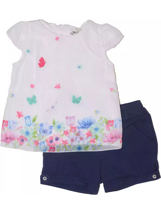 Birba Trybeyond Kids Clothing Set with Shorts White 2 Pieces