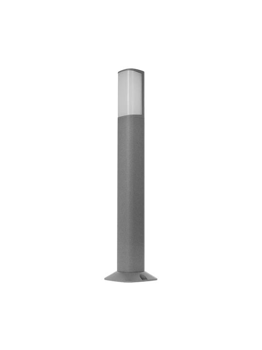 Outdoor Floor Lamp Small Post 12W with Natural White Light Gray
