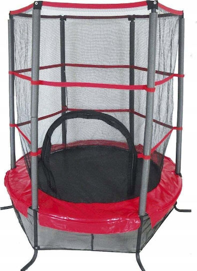 Trampolin Für Draußen Mit Durchmesser 137cm Mit Netz Schwarz