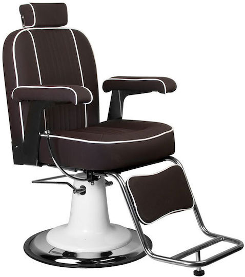 Barber Equipment Καρέκλα Κουρείου Καφέ με Ρυθμιζόμενο Ύψος