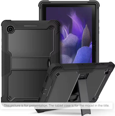 Techsuit Flip Cover Rezistentă Negru Samsung Galaxy Tab S6 Lite 10.4 P610/P615