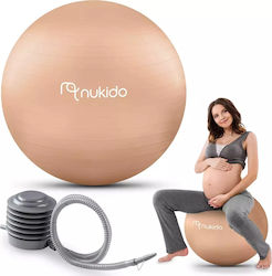 Nukido Exercise Ball Pilates 65cm in Beige Color