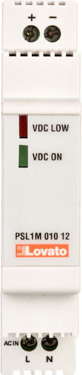 Lovato Electric Τροφοδοτικό Ράγας με Έξοδο 12V και Ισχύ 10W 0.83A