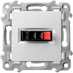 Ospel Πρίζα Ηχείων σε Λευκό χρώμα GG-1Z m 00