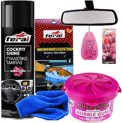 Feral 239990 4-Piece Care Cleaning Set Bubblegum Microfiber Towel 40x40cm Feral Hanging Air Freshener Bubblegum Dashboard Polish Feral Bubblegum 500ml Car Air Freshener Feral Bubblegum Can Feral 239990 4-Piece Care Cleaning Set Bubblegum Microfiber Towel 40x40cm Feral Hanging Air Freshener Bubblegum Dashboard Polish Feral Bubblegum 500ml Car Air Freshener Feral Bubblegum Can