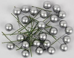 Fandy Metall Dekoratives Element für DIY-Bastelprojekte Silber 24Stück