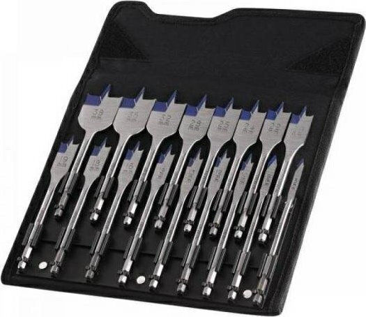 Irwin Set of 17 Conical Diamond Drills with Hexagonal Shank for Wood