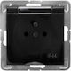 Ospel Impresja Single Walled Power Socket Waterproof with Lid Transparent
