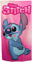 Disney Stitch Prosoape de plajă pentru copii Roz 140x70cm