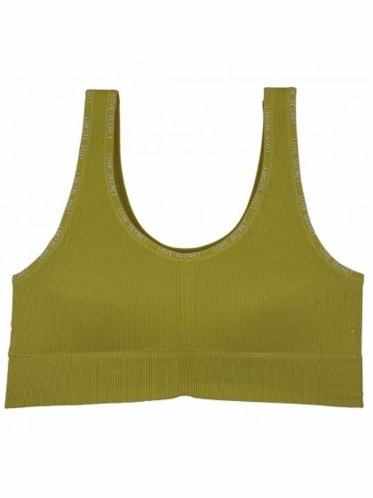 Prive Women's Sports Bra without Padding Mustard