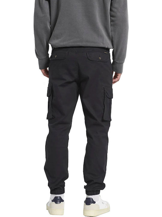 Funky Buddha Herrenhose Cargo in Normaler Passform Schwarz