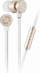 Guess In-Ear Freisprecheinrichtung Kopfhörer mit Stecker 3.5mm Gold Guess In-Ear Freisprecheinrichtung Kopfhörer mit Stecker 3.5mm Gold