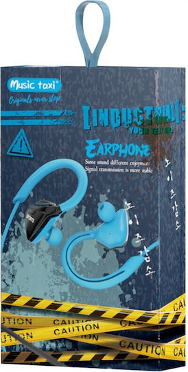 Music Taxi X-603 In-ear Handsfree Headphones with Connector 3.5mm Blue