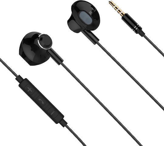 Kruger & Matz B2 In-ear Handsfree Headphones with Connector 3.5mm Black