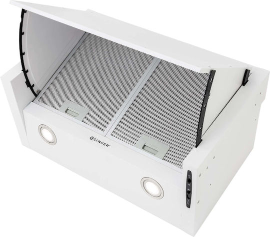 Singer 601 Πτυσσόμενος Απορροφητήρας 60cm Λευκός