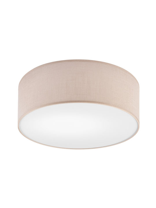 Lamkur Ceiling Mount Light Beige with Socket E27