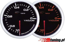 Car Clock and Underpressure Analog Instrument 60mm