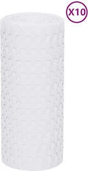 Vidaxl Patio Divider 10 Pieces White 255x19 cm ...