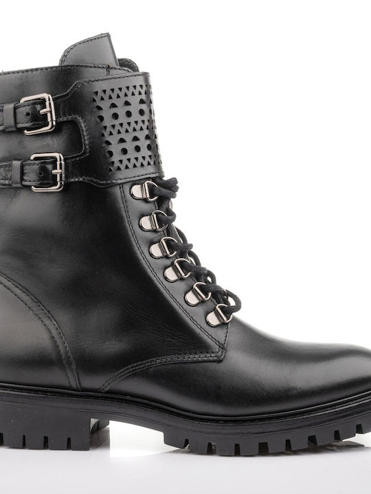 Alpe Leather Women's Ankle Boots Black