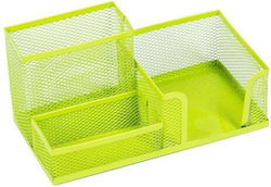 Metallic Desk Organizer in Green Color 1pcs 10.3x9.8x20.5cm