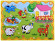 Kinder Steckpuzzle Bauernhoftiere für 3+ Jahre alt+ Jahre 6pcs Trademarkt