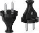 Montis Stecker Stecker-Adapter Schwarz