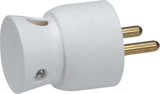Legrand Φις Ρεύματος Γωνιακό με Διακόπτη Λευκό