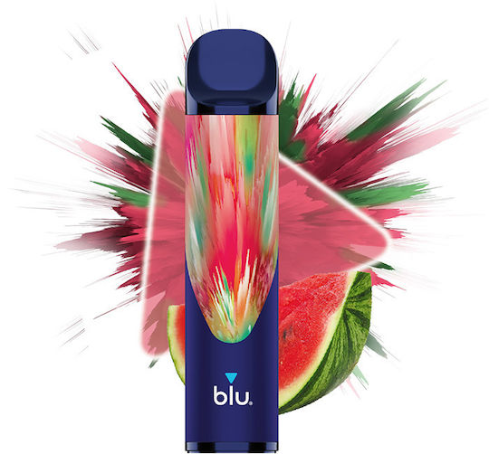 MyBlu Единично Употребима Електронна Цигара 1000 Вдишвания Watermelon 2ml 20mg Синя