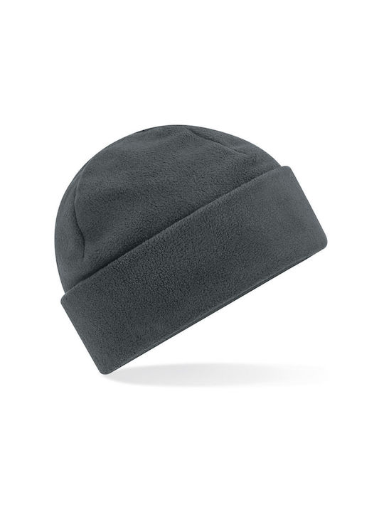 Beechfield Beanie Unisex Fleece Beanie Knitted in Gray color