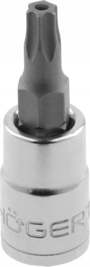 Högert Technik Bit-Stecknuss mit Torx-Bit und Antriebsvierkant 1/4'' 1Stück
