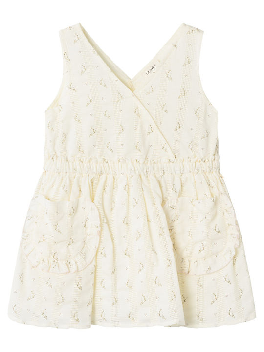 Lil' Atelier Kids Dress Coconut Milk