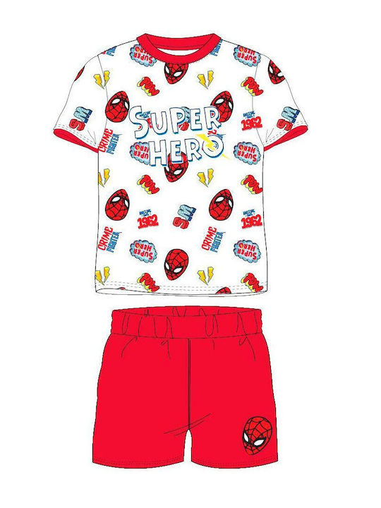 Marvel Kids Pyjamas Summer Cotton red