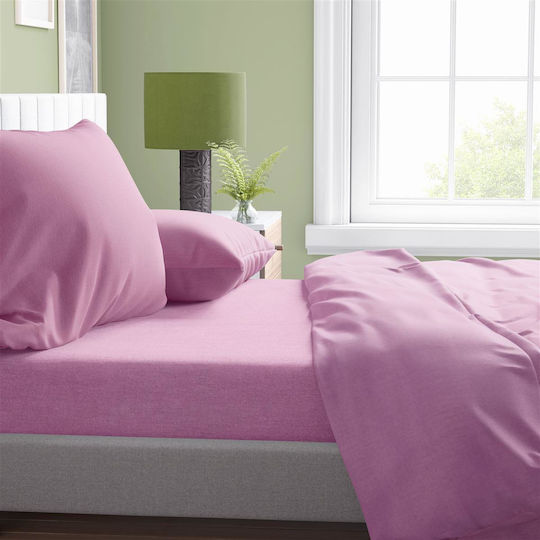 Dimcol Solid Σεντόνι Υπέρδιπλο 220x240εκ. 492 Lila