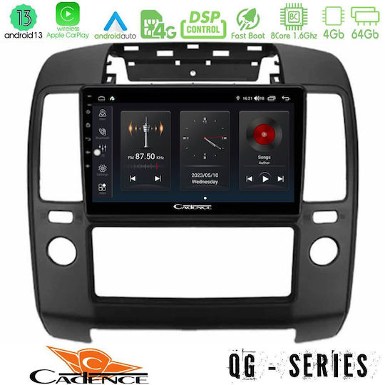 Cadence Ηχοσύστημα Αυτοκινήτου για Nissan Navara / Pathfinder 2006-2011 με A/C (Bluetooth/USB/WiFi/GPS/Apple-Carplay/Android-Auto) με Οθόνη Αφής 9"