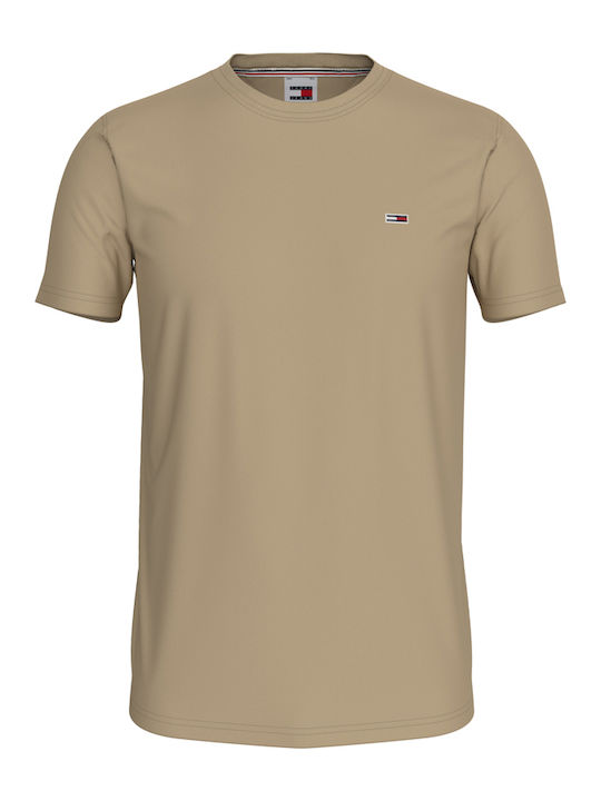 Tommy Hilfiger Herren T-Shirt Kurzarm Beige