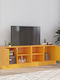 Шкаф за телевизор Метален Mustard Yellow Д134xШ39xВ44см