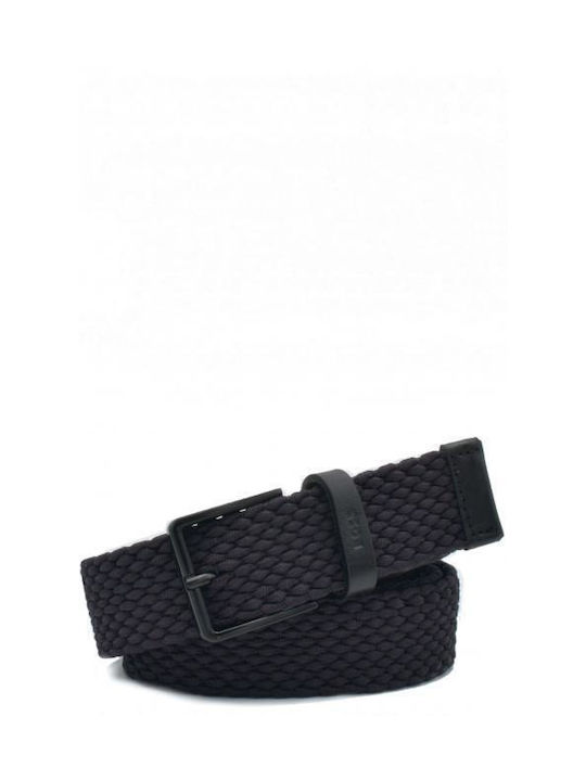 Hugo Boss Men's Knitted Elastic Belt Navy Blue