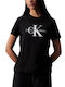 Calvin Klein Core Monogram Γυναικείο T-shirt Γκρι