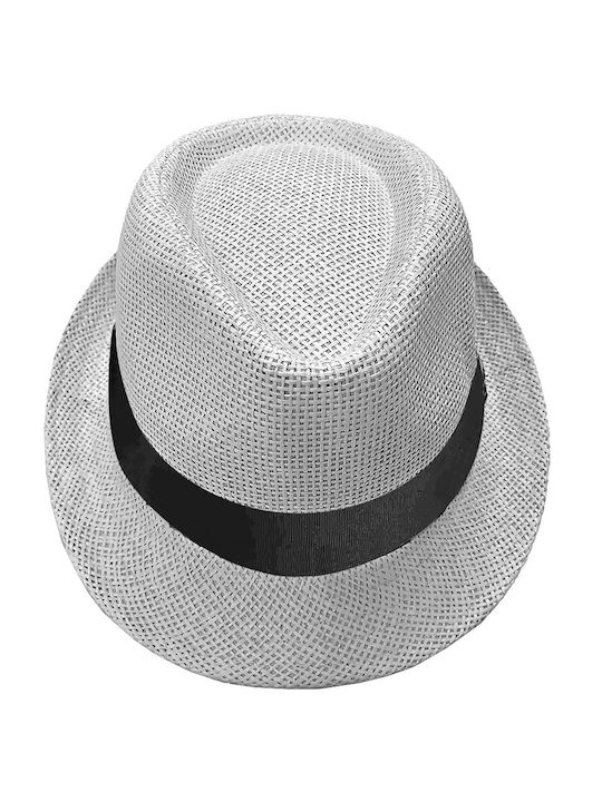Summertiempo Υφασμάτινo Ανδρικό Καπέλο Καβουράκι Λευκό