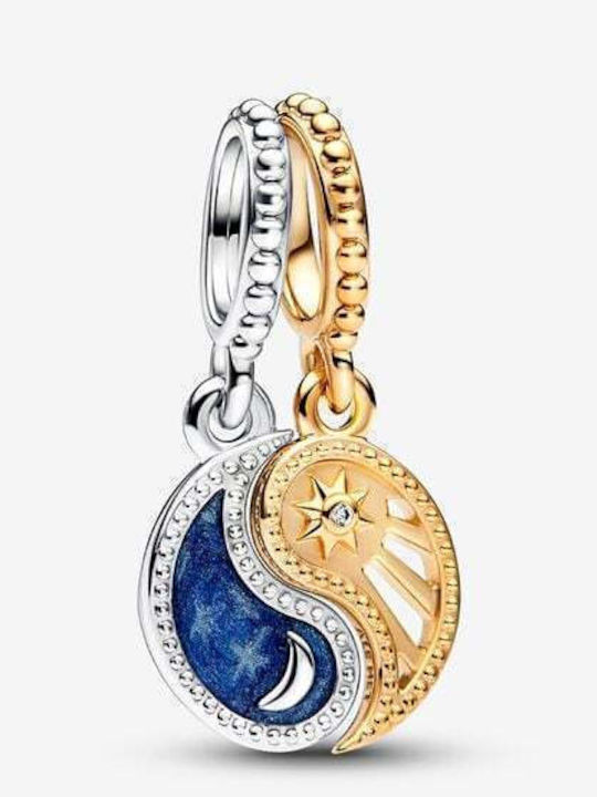 Pandora Charm από Επιχρυσωμένο Ασήμι Μπλε