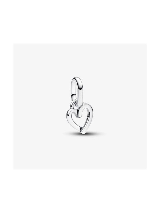 Pandora Μενταγιόν με σχέδιο Καρδιά από Ασήμι