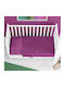 Dimcol Bebe Solid Детска калъфка за възглавница от 100% памук Dark Magenta 35x45см.