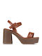 Leder Sandalen Braun